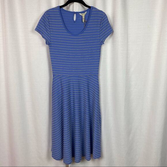 Matilda Jane Blue&Gray Stripe Exploration Dress Sz.XS NWT - Picture 5 of 16